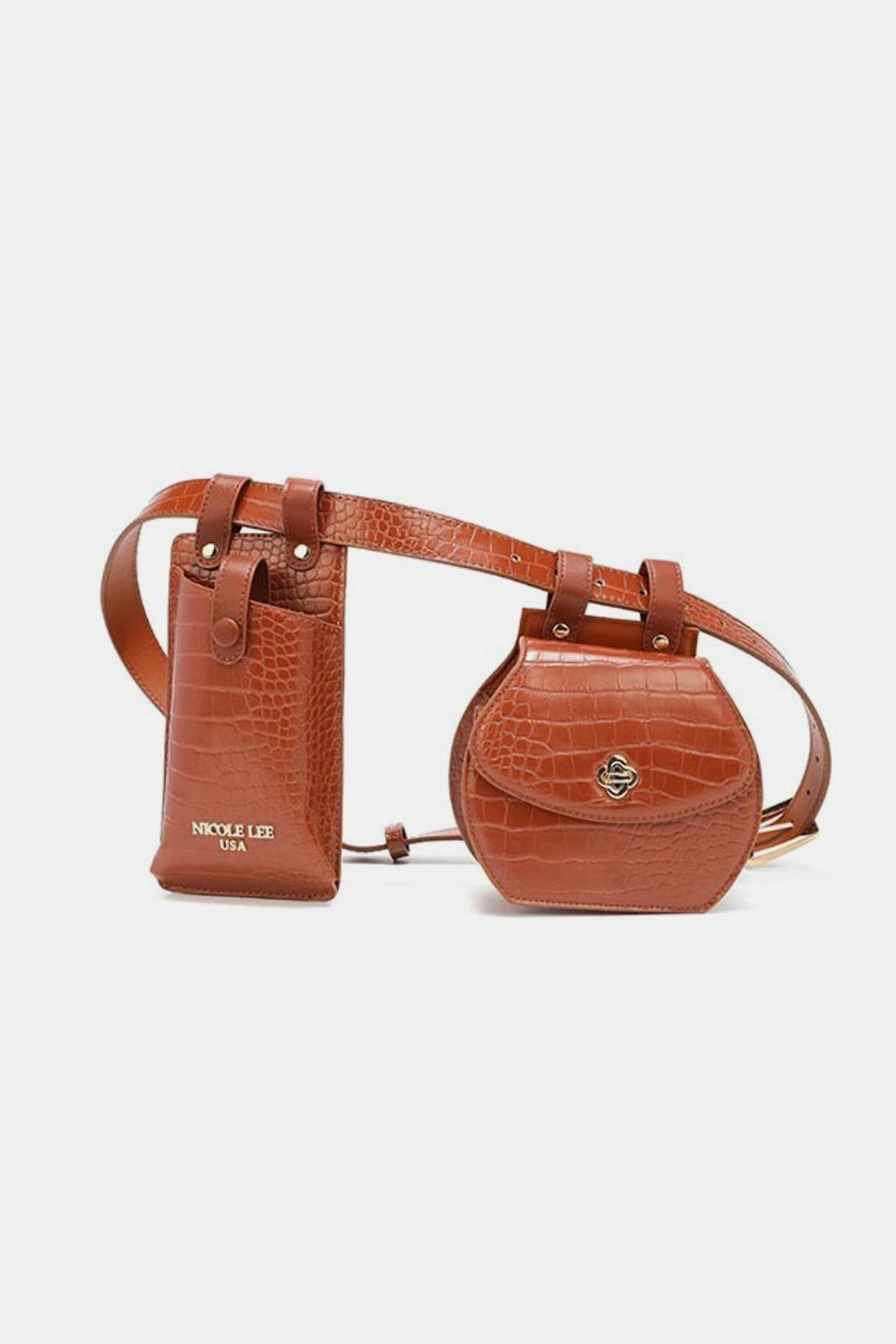 Sac ceinture texturé Nicole Lee USA 2 pièces