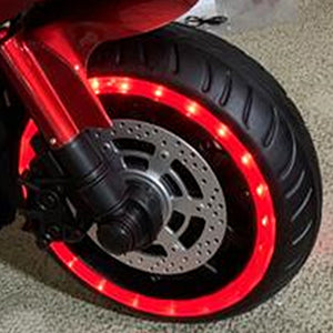Moto pour enfants 12 V, moto pour enfants de 3, 4, 5 et 6 ans, garçons et filles, 12 V, 7 Ah, jouet pour enfants avec roues d'entraînement