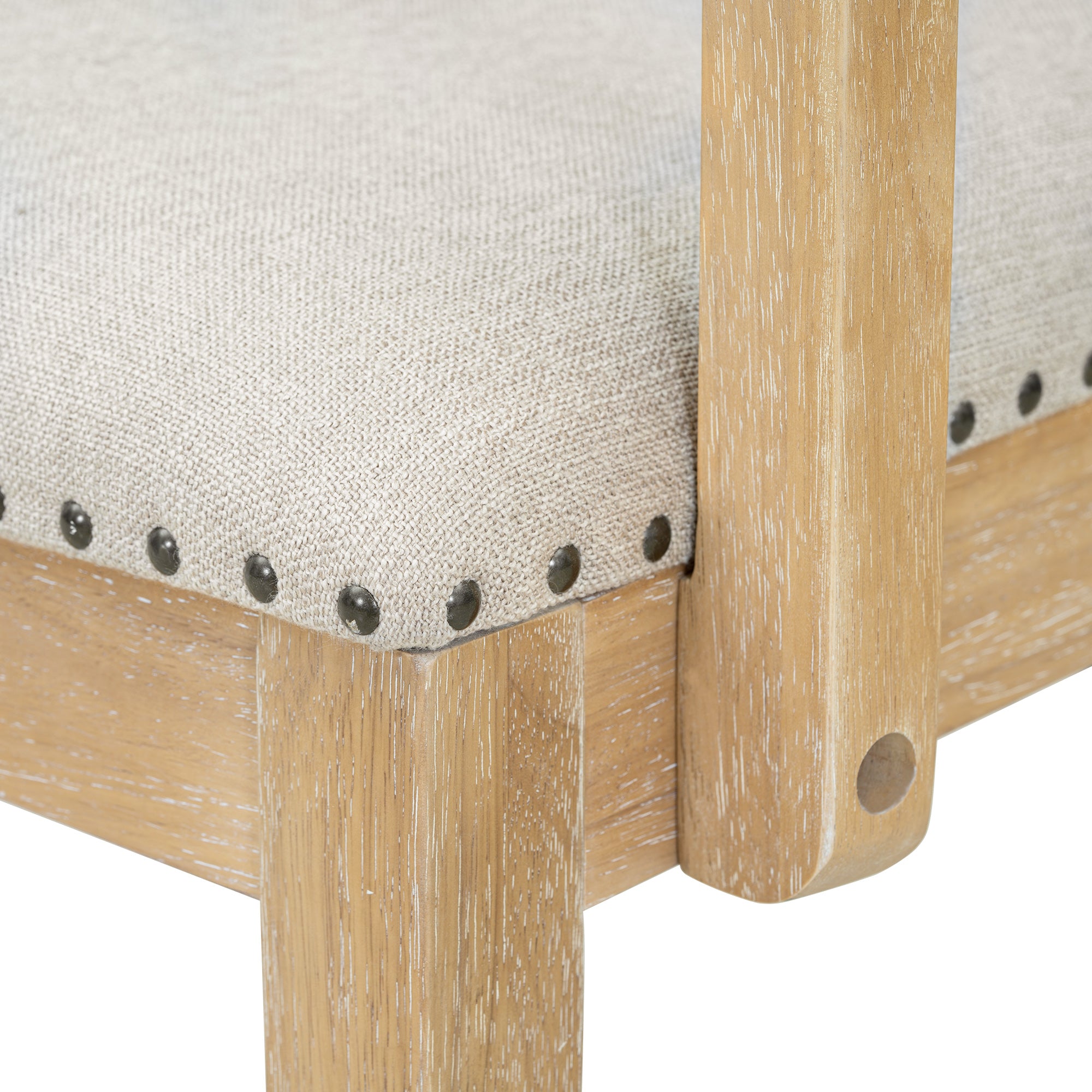 TOPMAX expandable 84 inch dining table set with 24 inch detachable leaves, 6 armless chairs and 2 armchairs 9 pieces natural