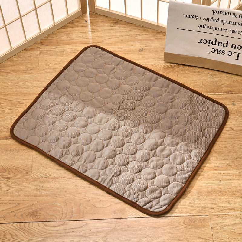 Tapis de refroidissement d'été pour animaux de compagnie, tapis pour chien, tapis en soie glacée, tapis rafraîchissant pour chat
