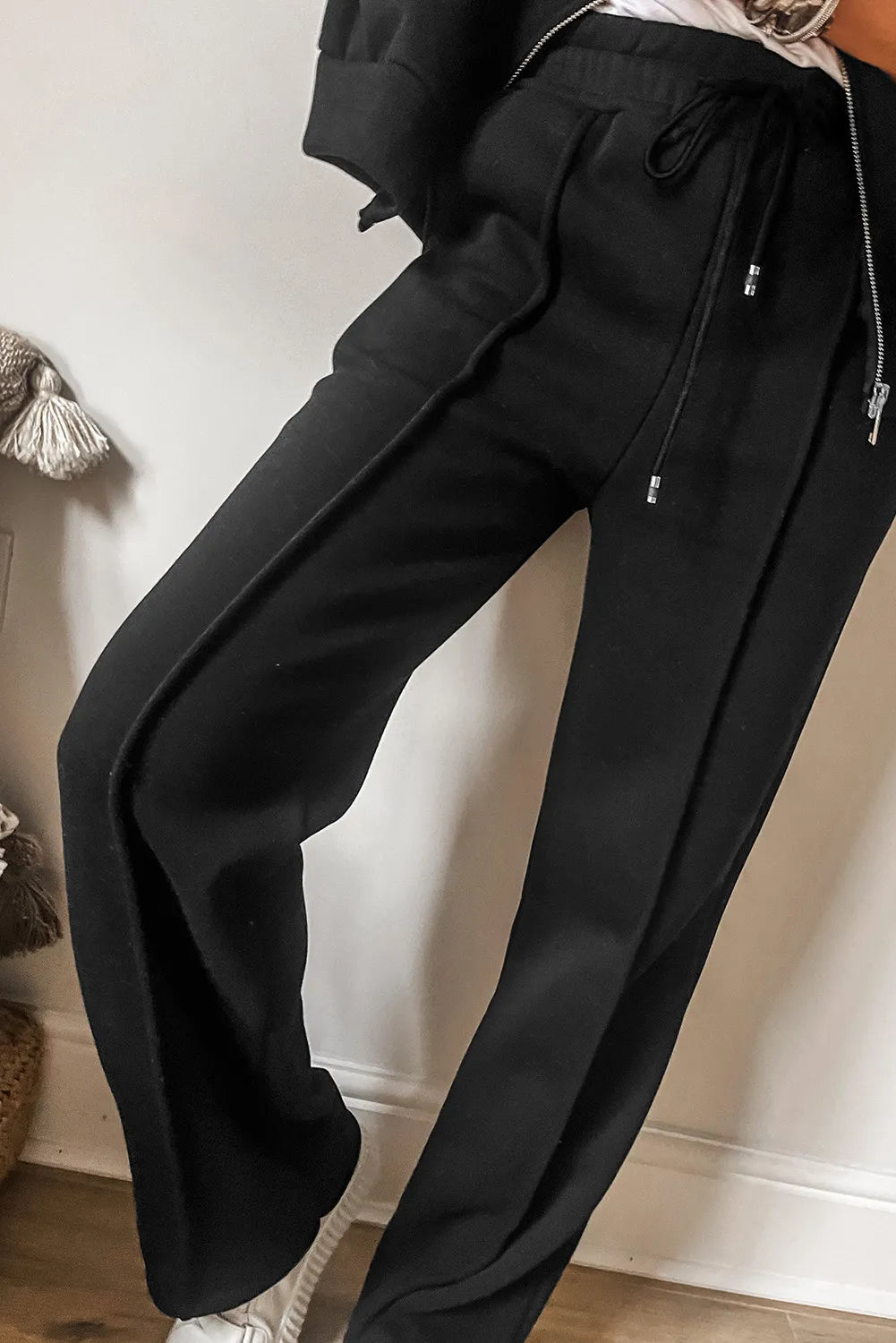 Ensemble haut à manches longues et pantalon zippé