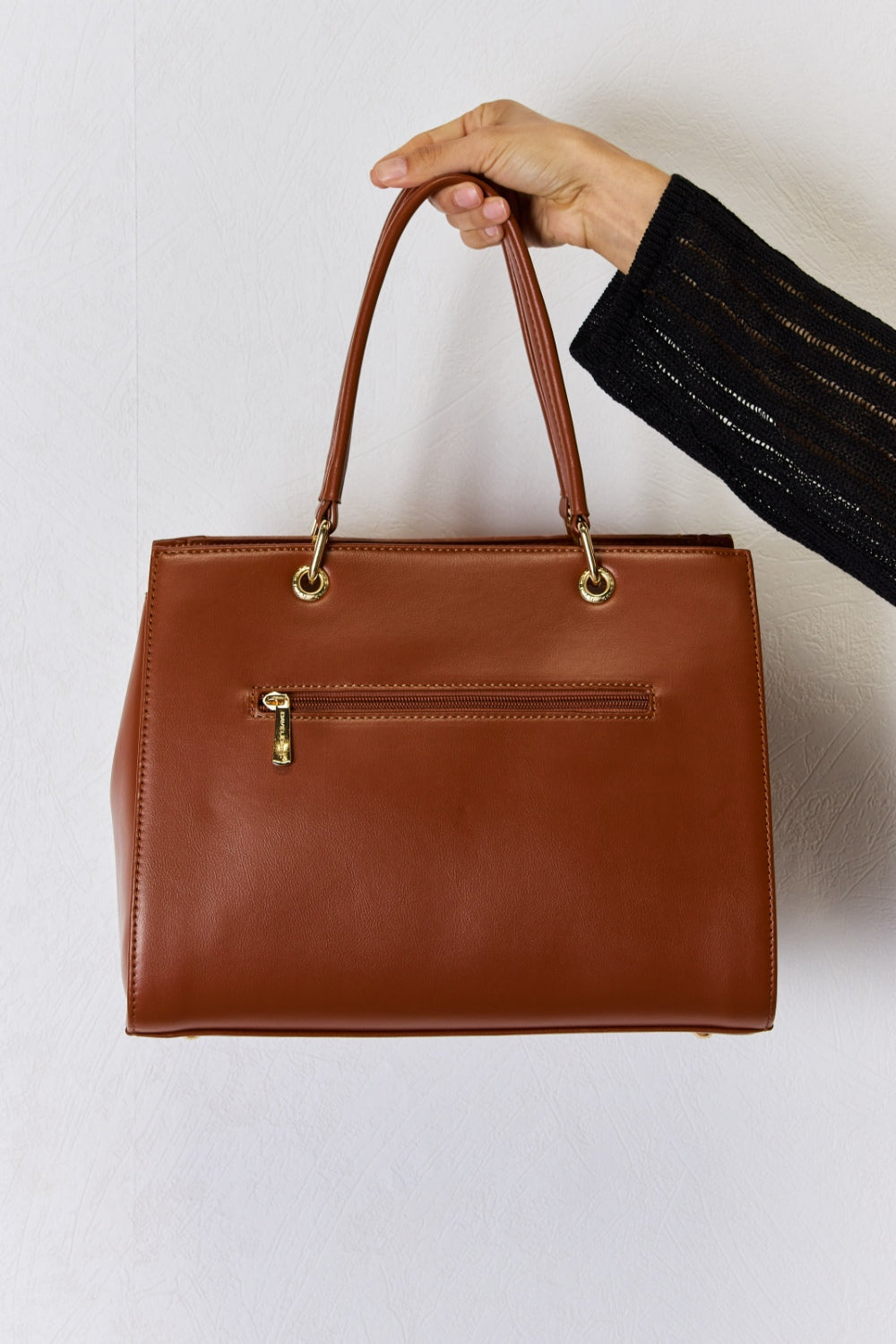 Sac à main en cuir PU texturé David Jones