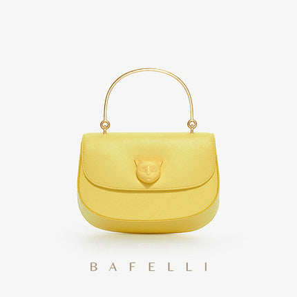 Sac populaire pour femmes, nouveau sac à main en cuir de niche léger de luxe, sac à bandoulière simple en forme de tête de chat