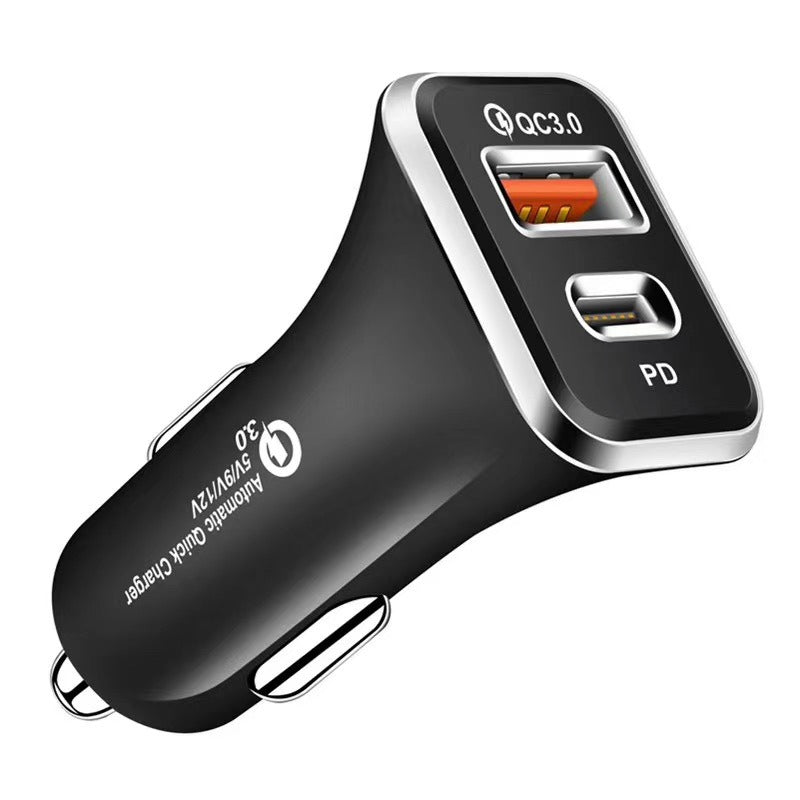 Chargeur de voiture PD TYPE-C, charge rapide, tête de charge de voiture, chargeur 18 W certifié CE QC3.0
