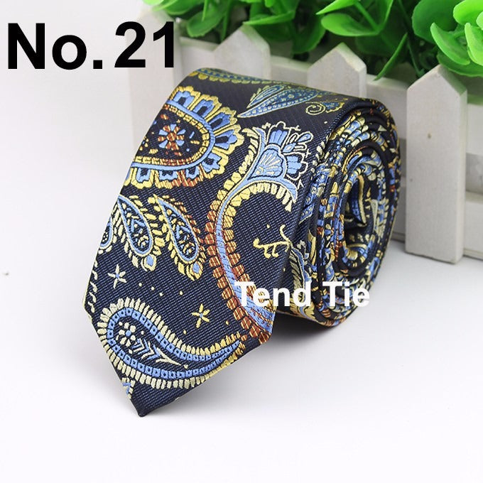 Cravate professionnelle en polyester pour homme, 6 cm, style britannique