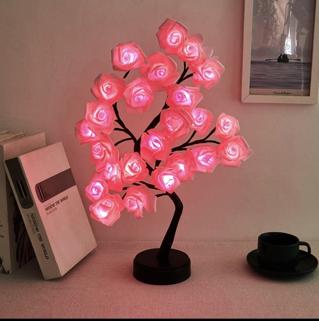 Nouvelle lampe LED pour arbre Sakura Rose Light Veilleuse décorative