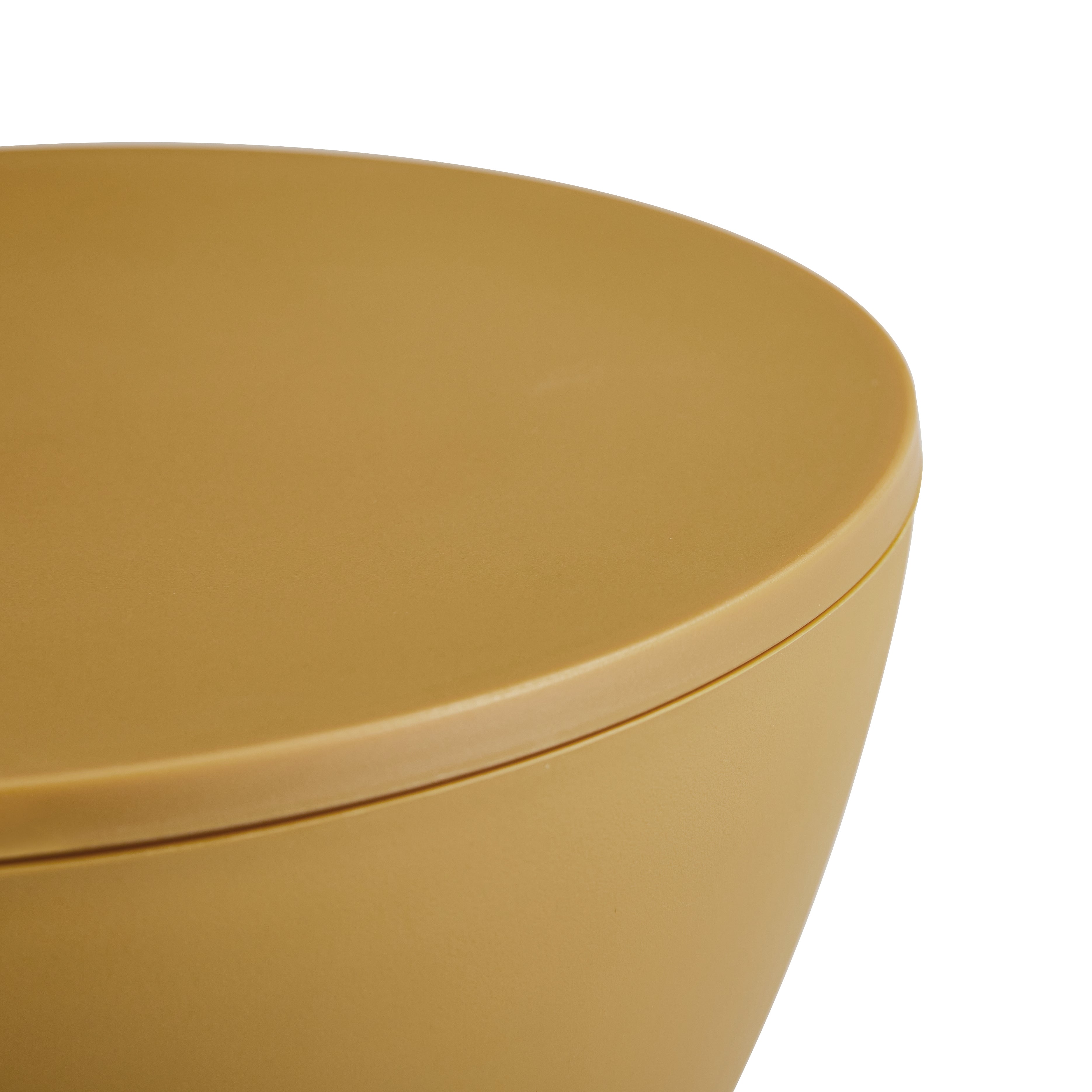 Tabouret de prix en plastique moutarde élégant table d'appoint jaune