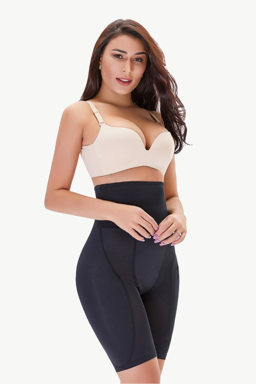 Short gainant taille haute à enfiler