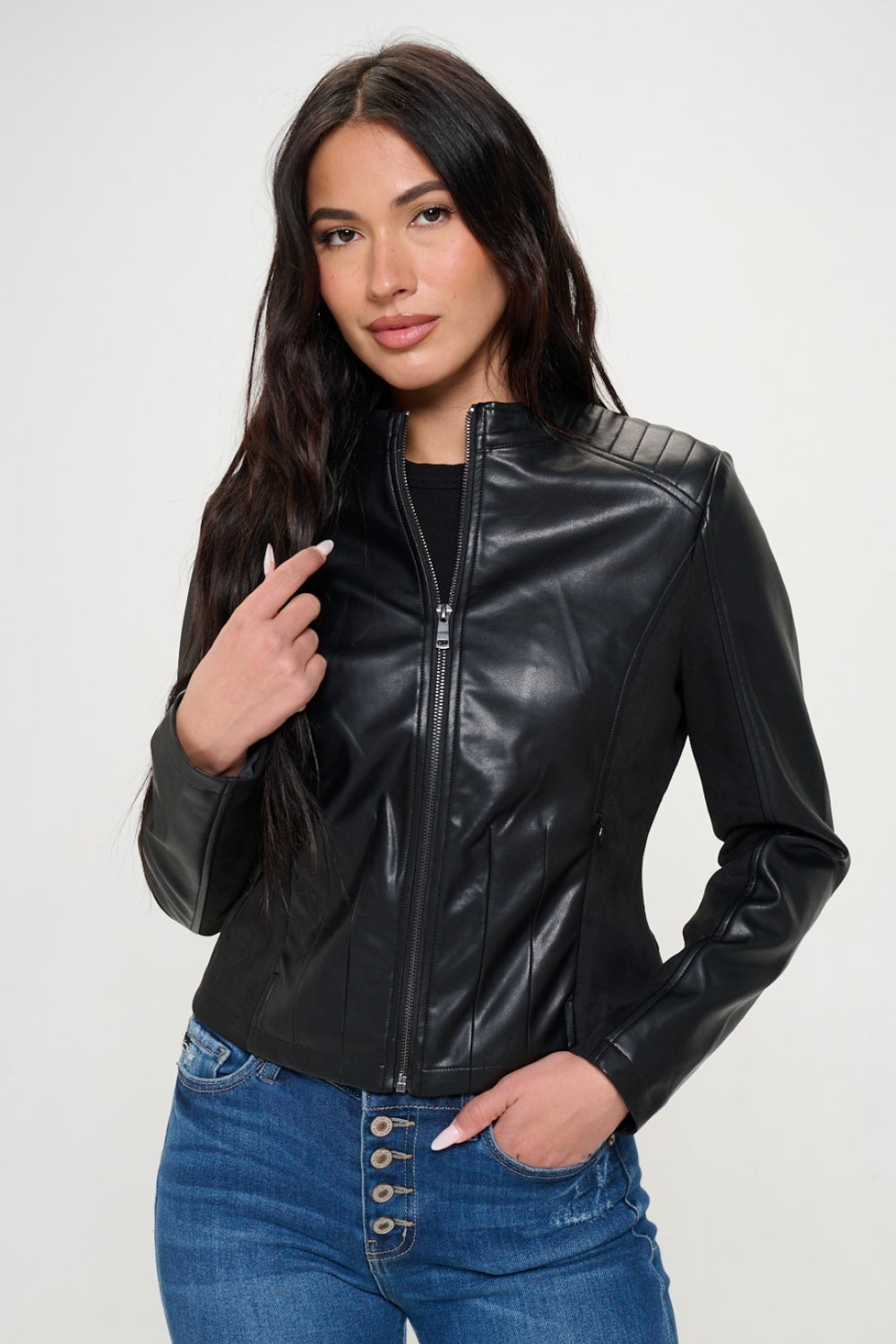 Veste de moto végétalienne zippée Coalition LA