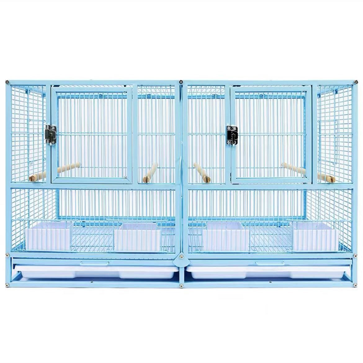 Cage d'élevage pour grands groupes d'oiseaux, cage à perroquets à trois niveaux, grande cage assortie, cage Xuanfeng en peau de tigre et pivoine