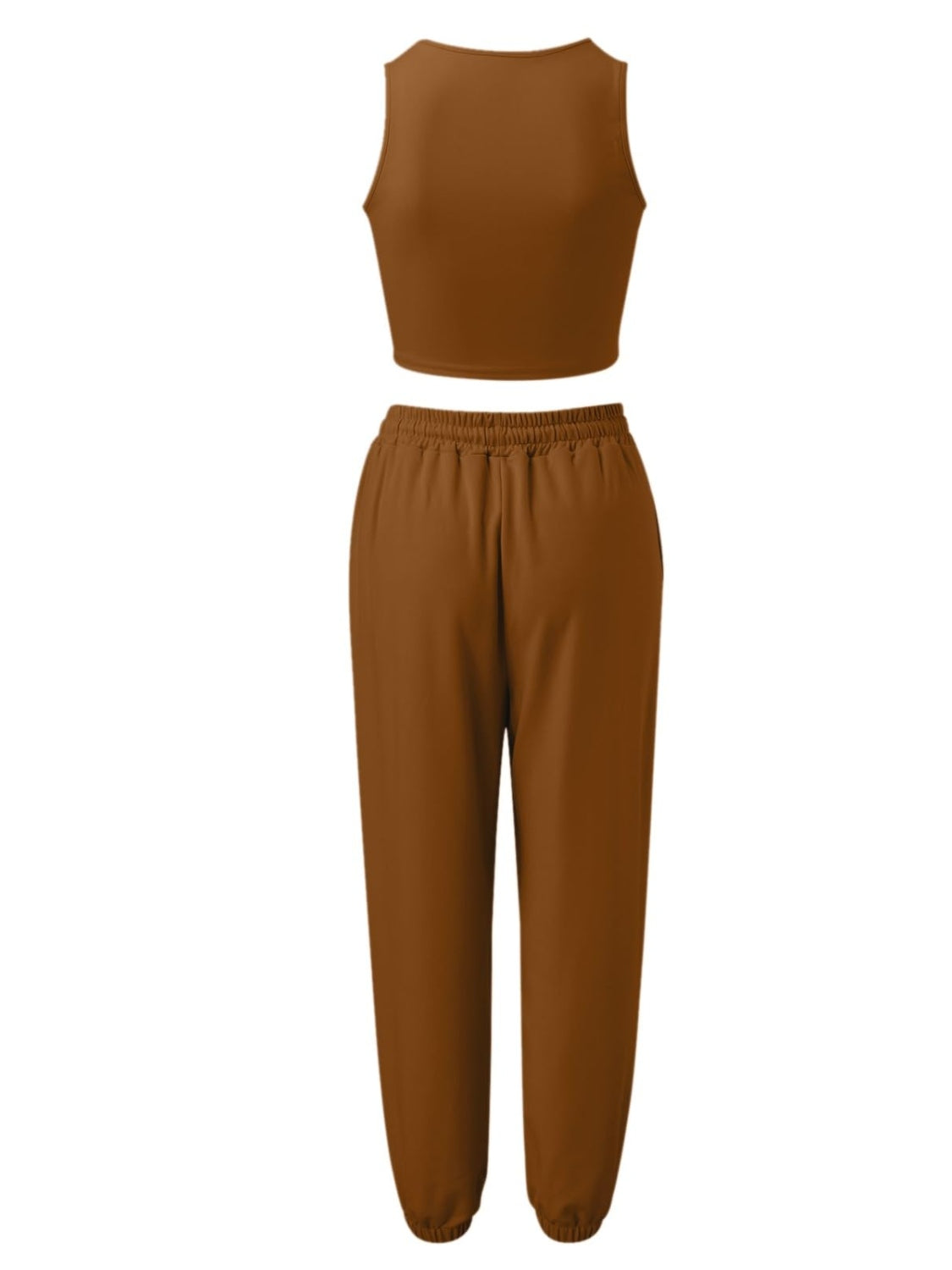 Ensemble haut à bretelles larges et pantalon de jogging à cordon de serrage