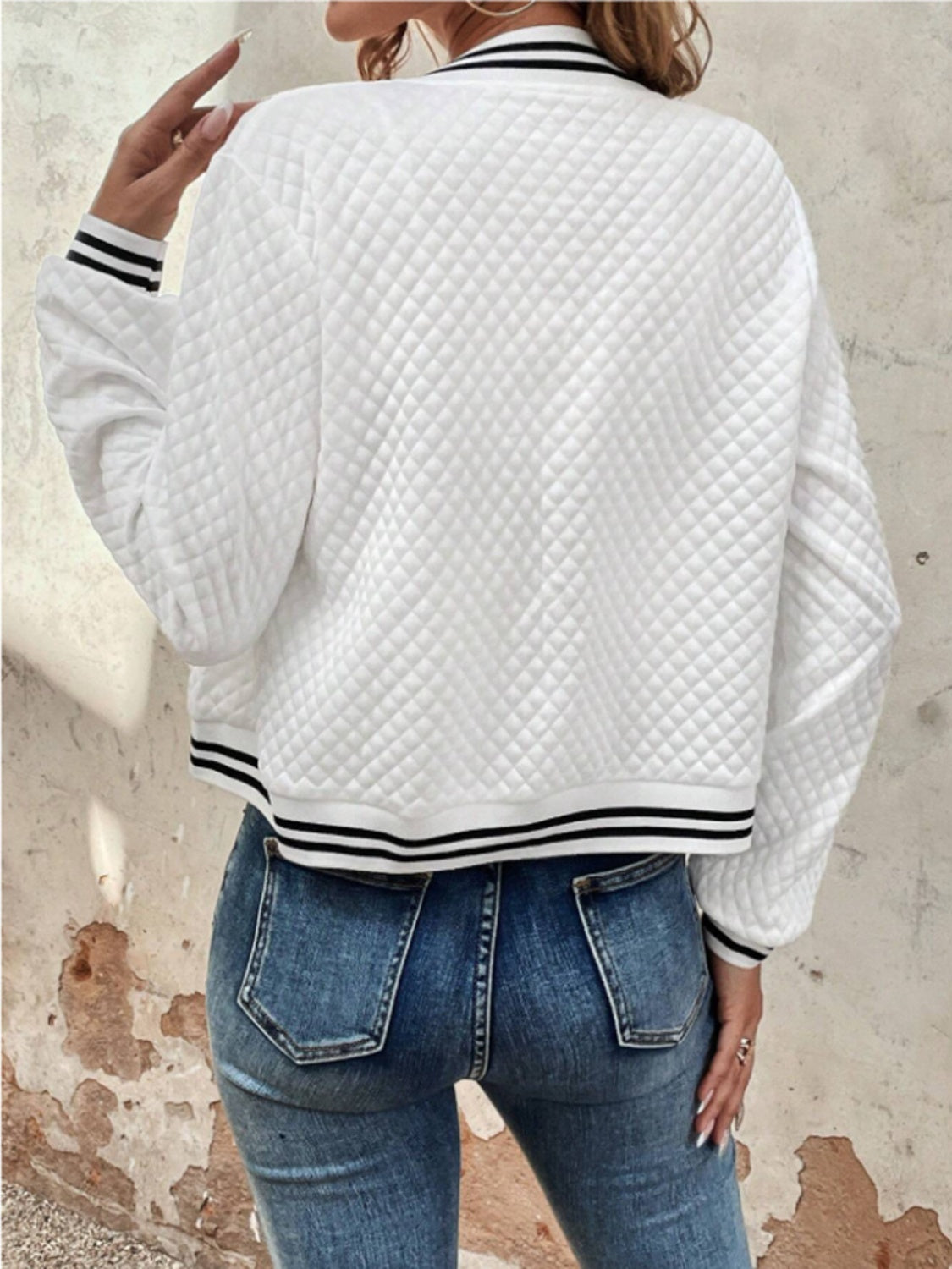 Veste zippée à manches longues