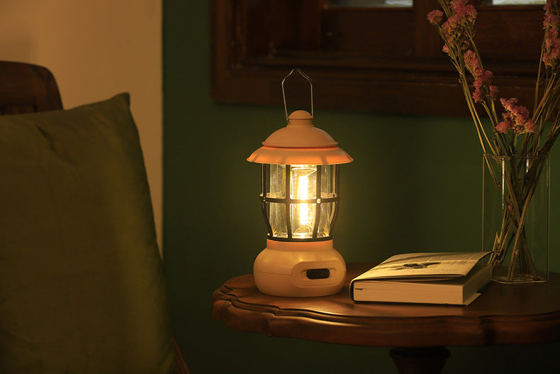 Camping Ligjt Outdoor Ambience Lighting Camping Light Vintage Horse Light Gift USB Charging Tent Camp Lamp