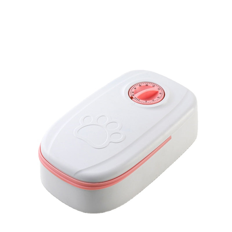 Distributeur automatique de nourriture pour chat amovible et facile à nettoyer avec alimentation chronométrée et quantitative