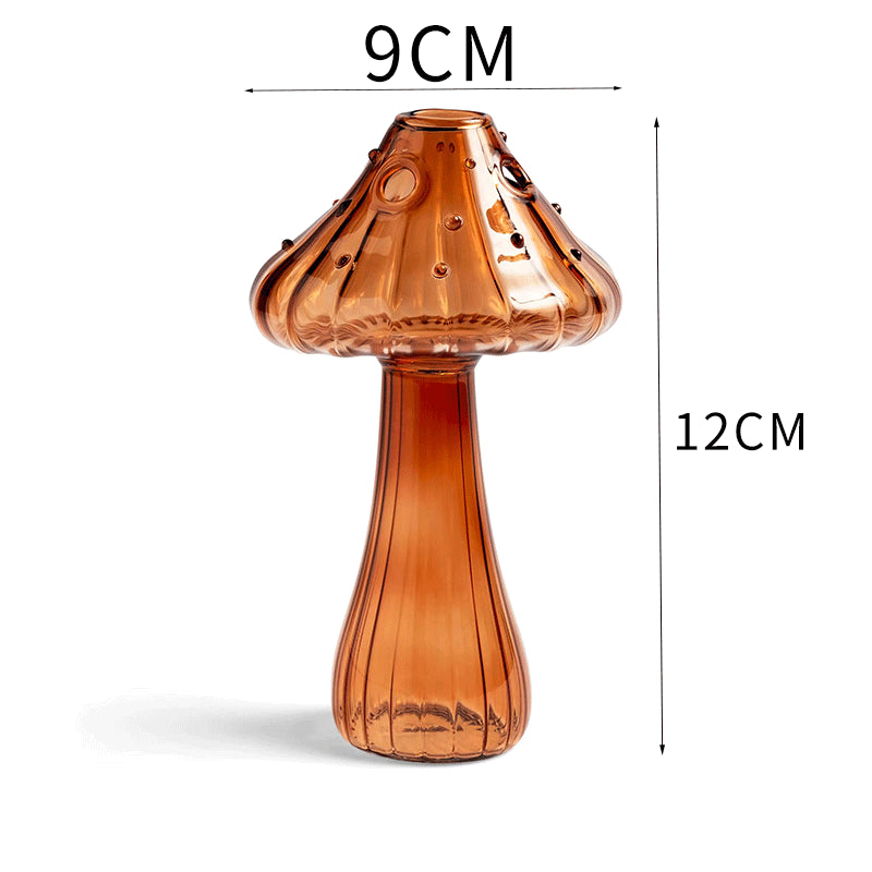 Vase en verre pour champignons, vase d'aromathérapie, arrangement floral hydroponique, décoration pour la maison, vase créatif en verre