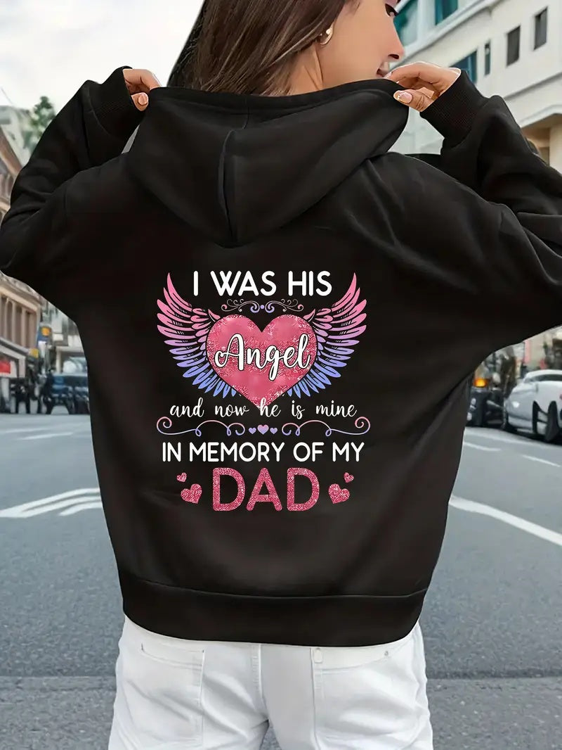 New European And American Long Sleeved Loose Fitting Pullover Printed Women's Hooded Sweatshirt