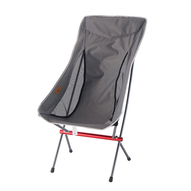 Chaise pliante d'extérieur rehaussée, chaise de lune portable, chaise de camping, de pêche, de loisirs, de plage, chaise arrière