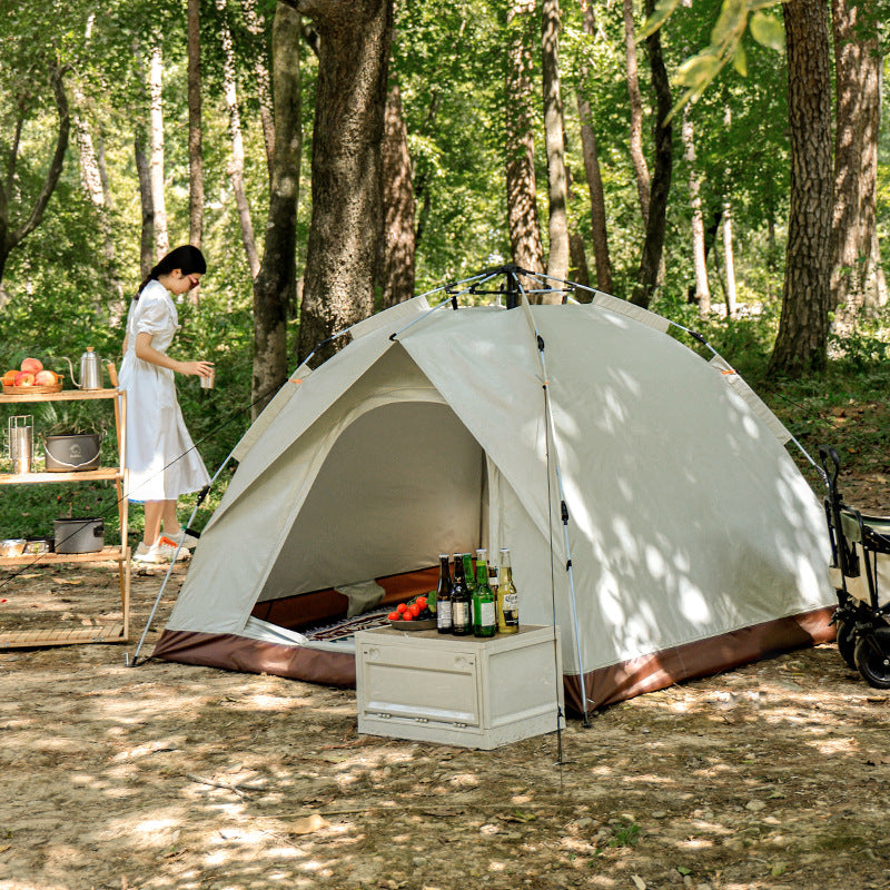 Tente de camping en plein air, tente entièrement automatique à ouverture rapide, protection contre la pluie et le soleil, tente portable