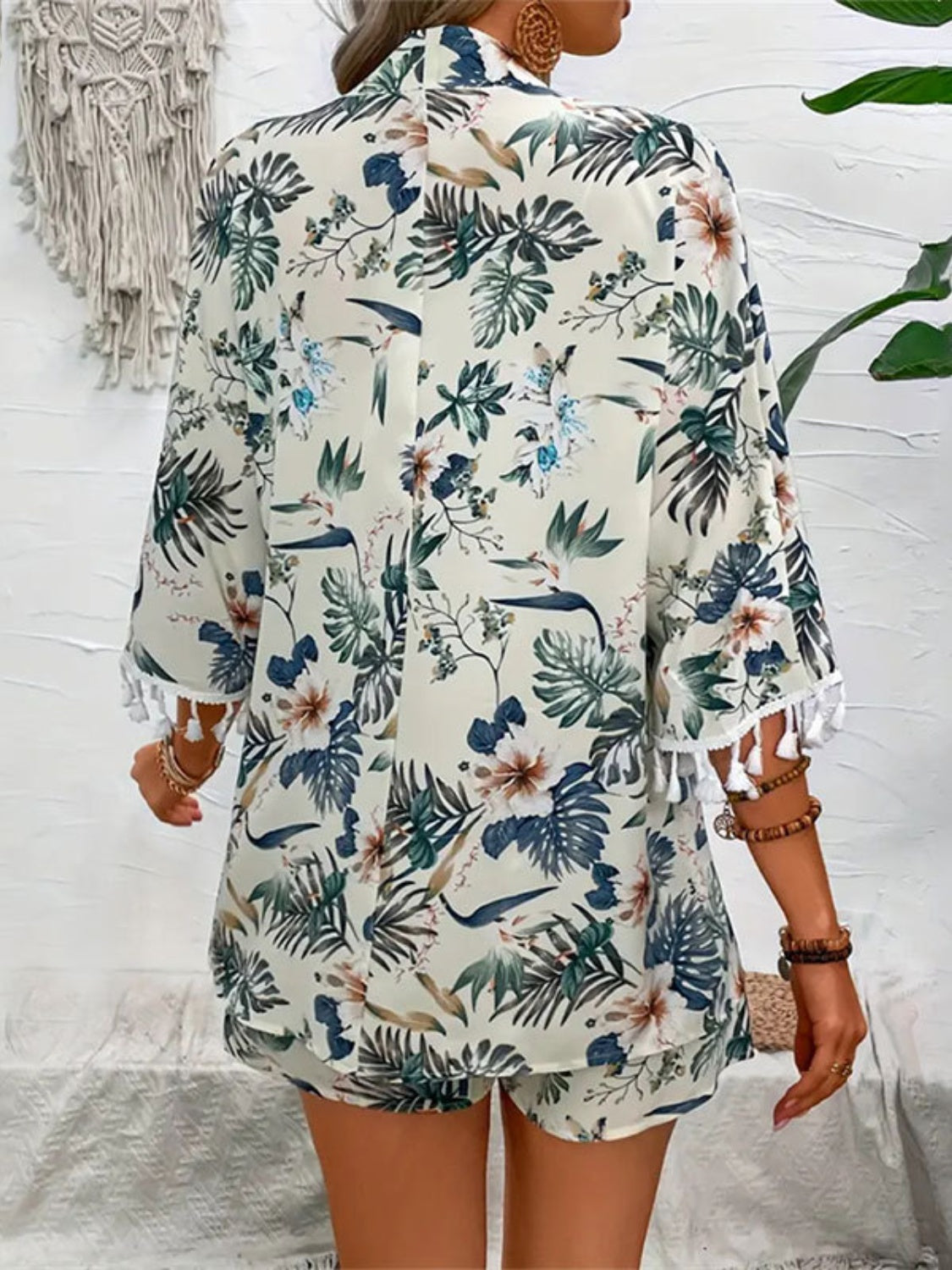 Ensemble haut à manches courtes et short imprimé