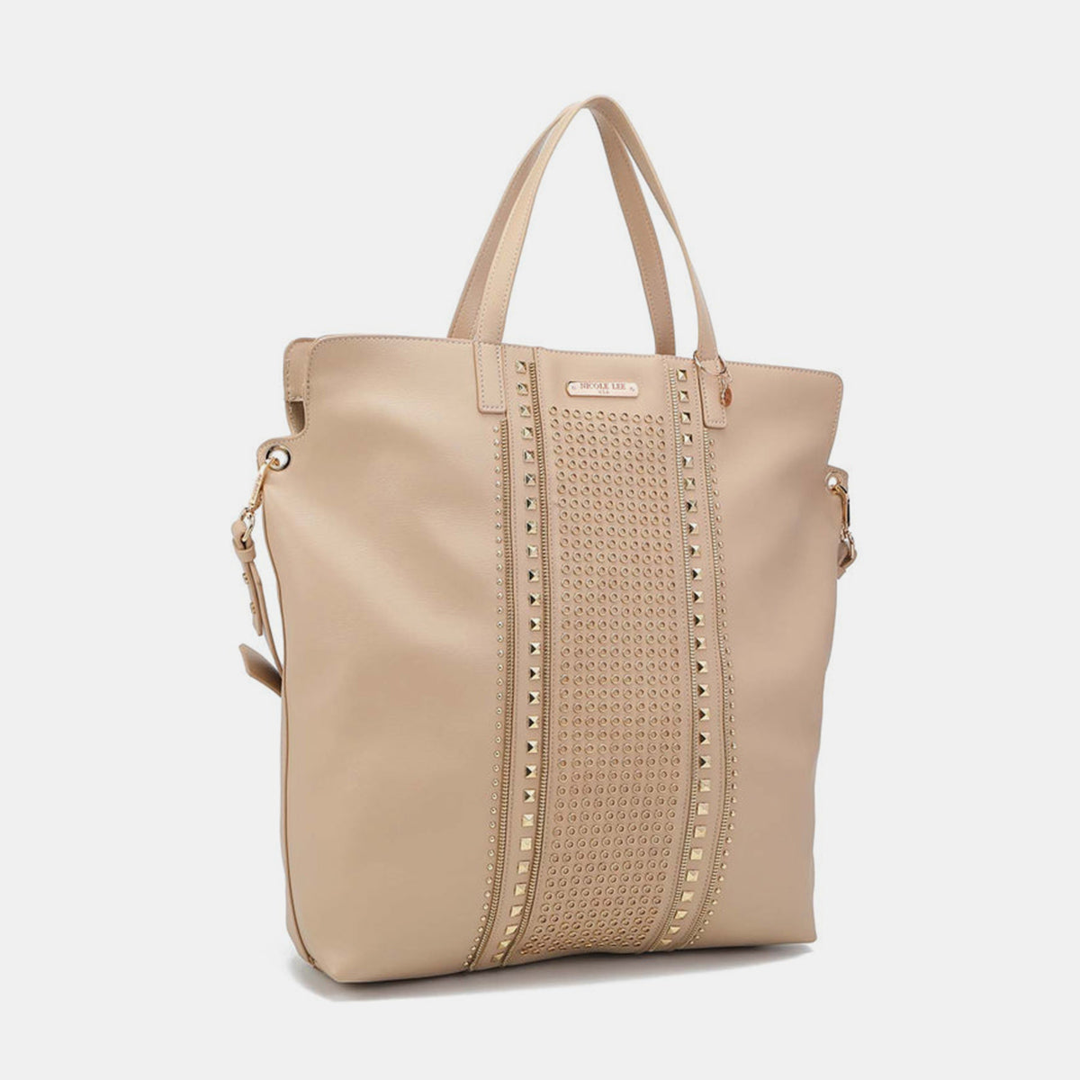 Grand sac fourre-tout clouté Nicole Lee USA