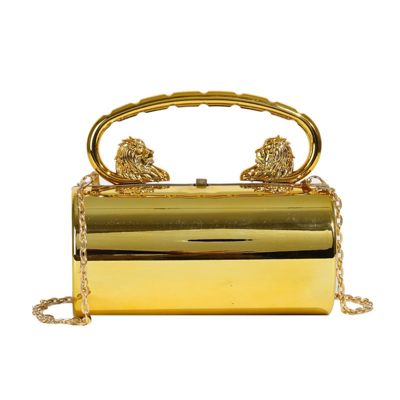 Sac à main tendance pour femme, sac polyvalent en acrylique de couleur unie, sac à bandoulière avec chaîne
