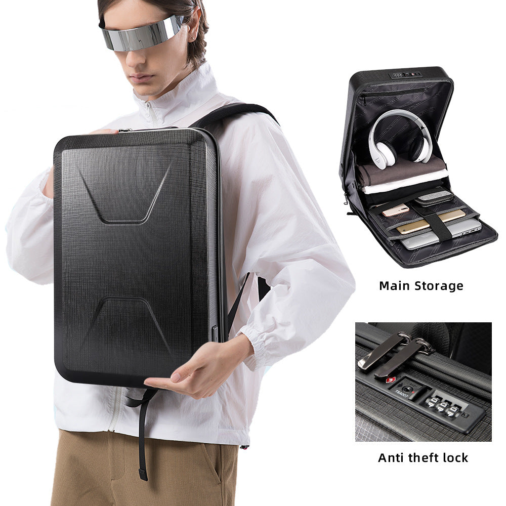 Sac à dos pour homme, coque rigide, étanche, idéal pour les jeux vidéo