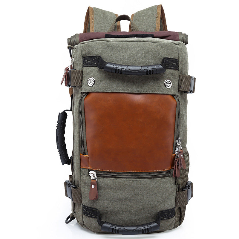 Sac à dos rétro décontracté grande capacité pour homme, sac à dos de voyage multifonctionnel