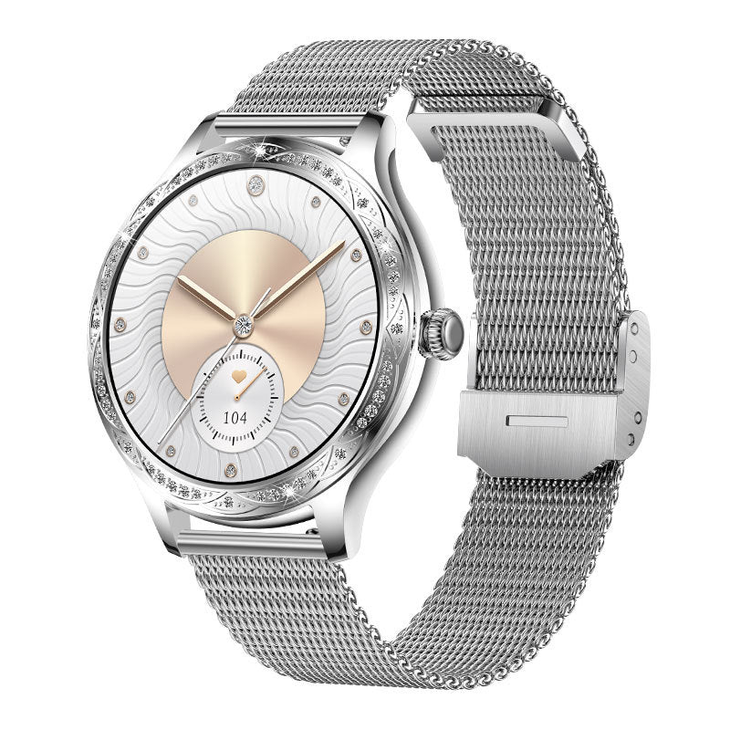 Montre connectée AK60 pour femmes, bracelet de sport haute définition, moniteur de fréquence cardiaque, de pression artérielle, d'oxygène dans le sang, compteur de pas étanche