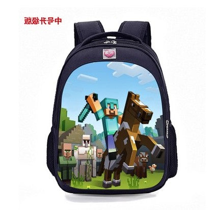 Teenager MineCraft Cartoon Backpack Boy Cartoon School Bags