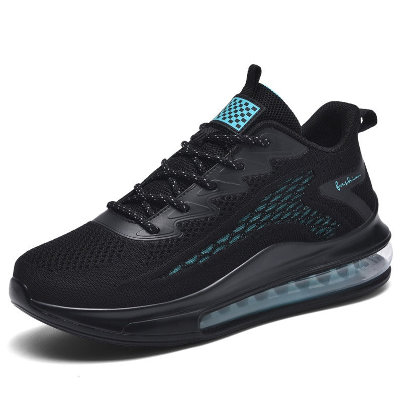 Chaussures de course à coussin d'air pleine longueur pour hommes, chaussures en maille respirante augmentant la hauteur