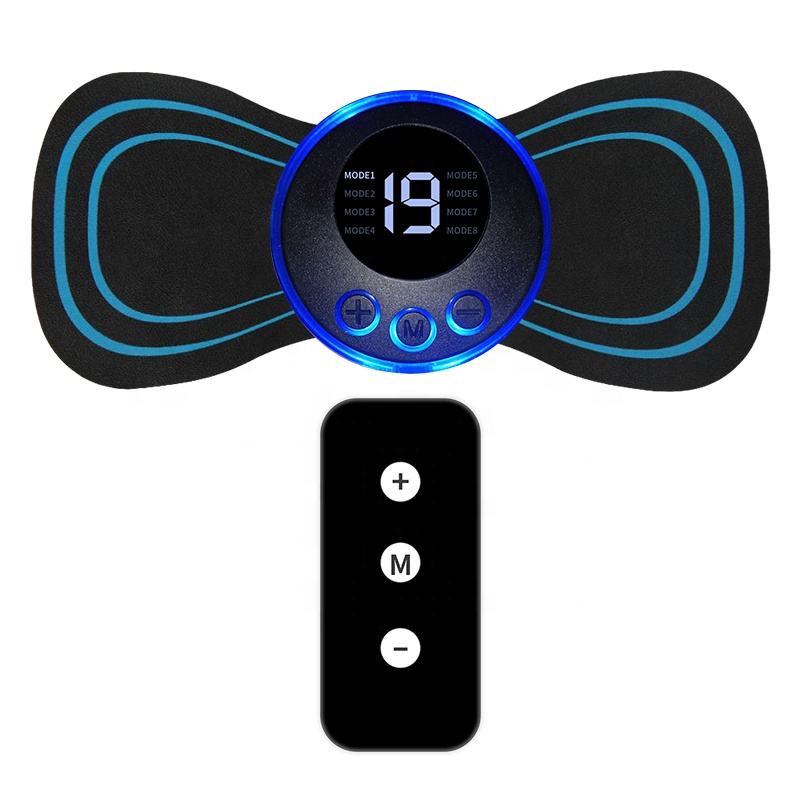 Masseur de cou électrique EMS à impulsions, patch de massage cervical, autocollant pour le dos, stimulateur musculaire, soulagement portable de la douleur, relaxation
