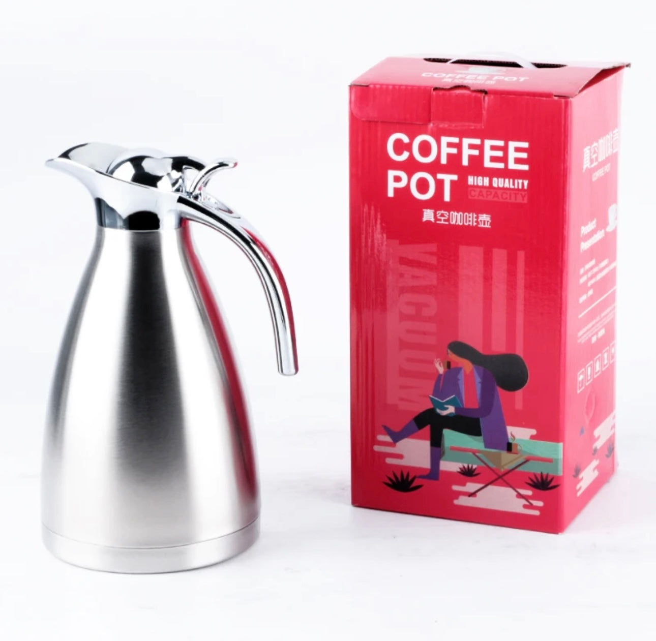 Carafe à café isotherme en acier inoxydable Sidas / Thermos à double paroi