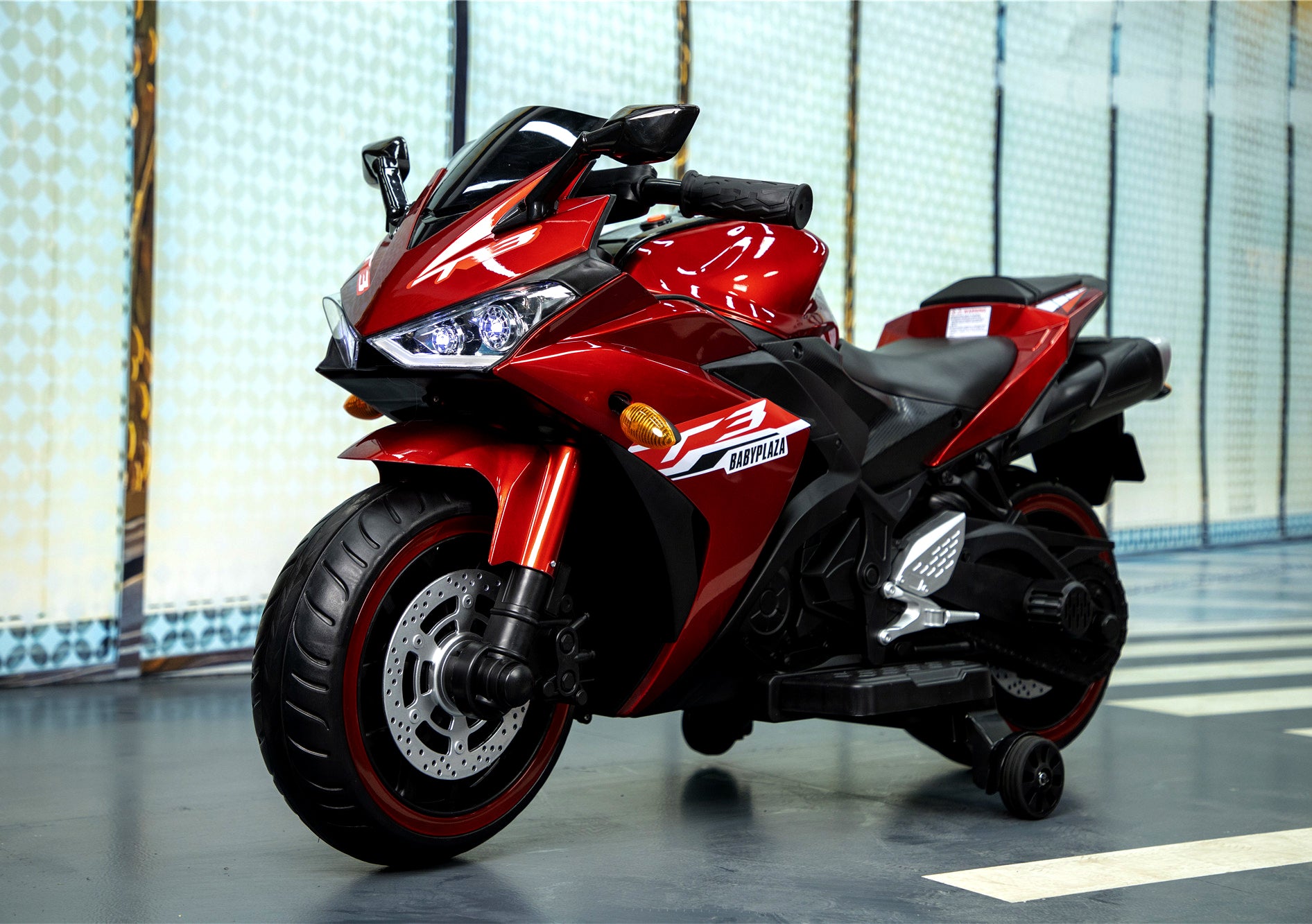 Moto pour enfants 12 V, moto pour enfants de 3, 4, 5 et 6 ans, garçons et filles, 12 V, 7 Ah, jouet pour enfants avec roues d'entraînement