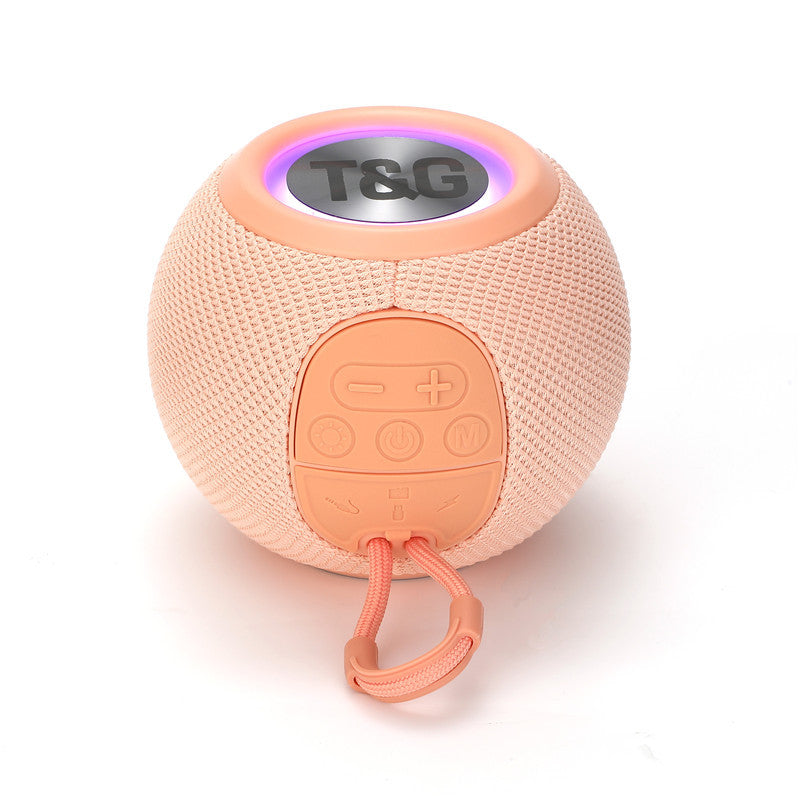 Enceinte Bluetooth TG337, haut-parleur sans fil en tissu, caisson de basses, mini enceinte Bluetooth portable