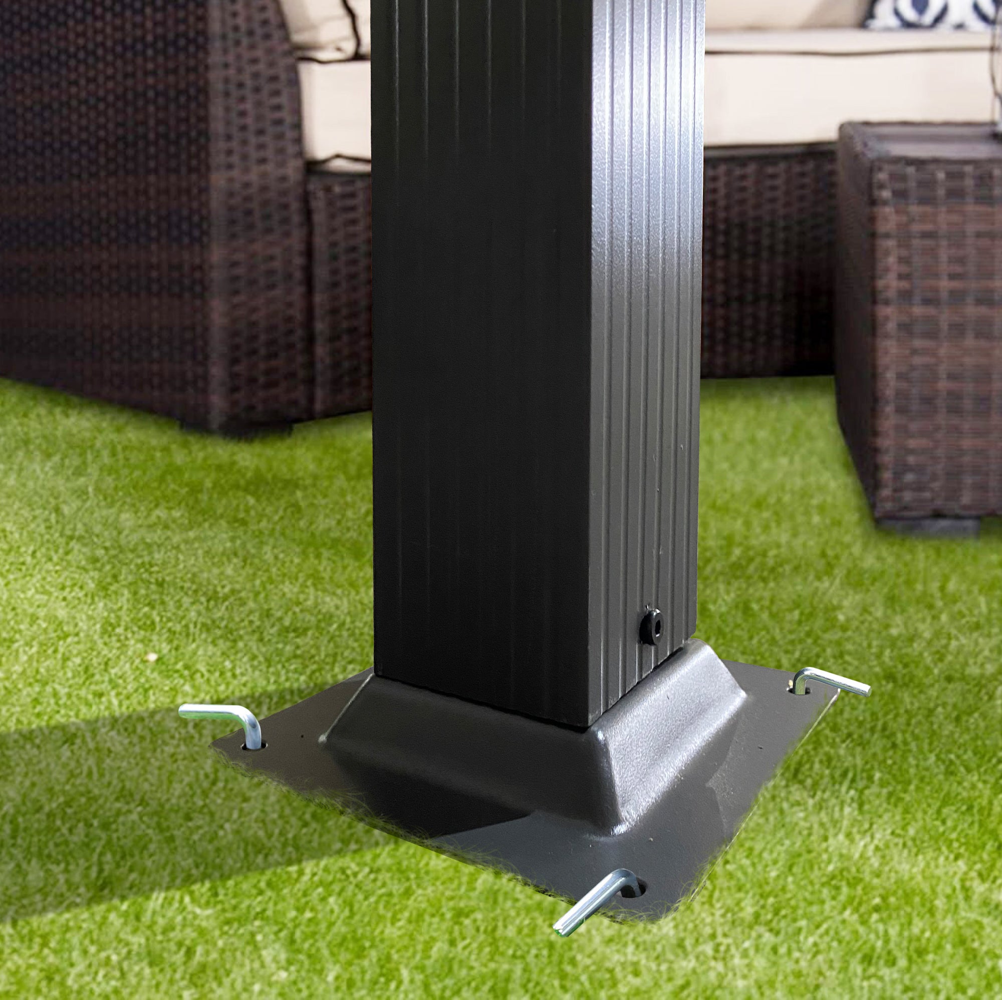 Pergola rétractable d'extérieur de 10 x 10 pieds avec auvent et abri solaire pour jardins, terrasses et arrière-cour, grise