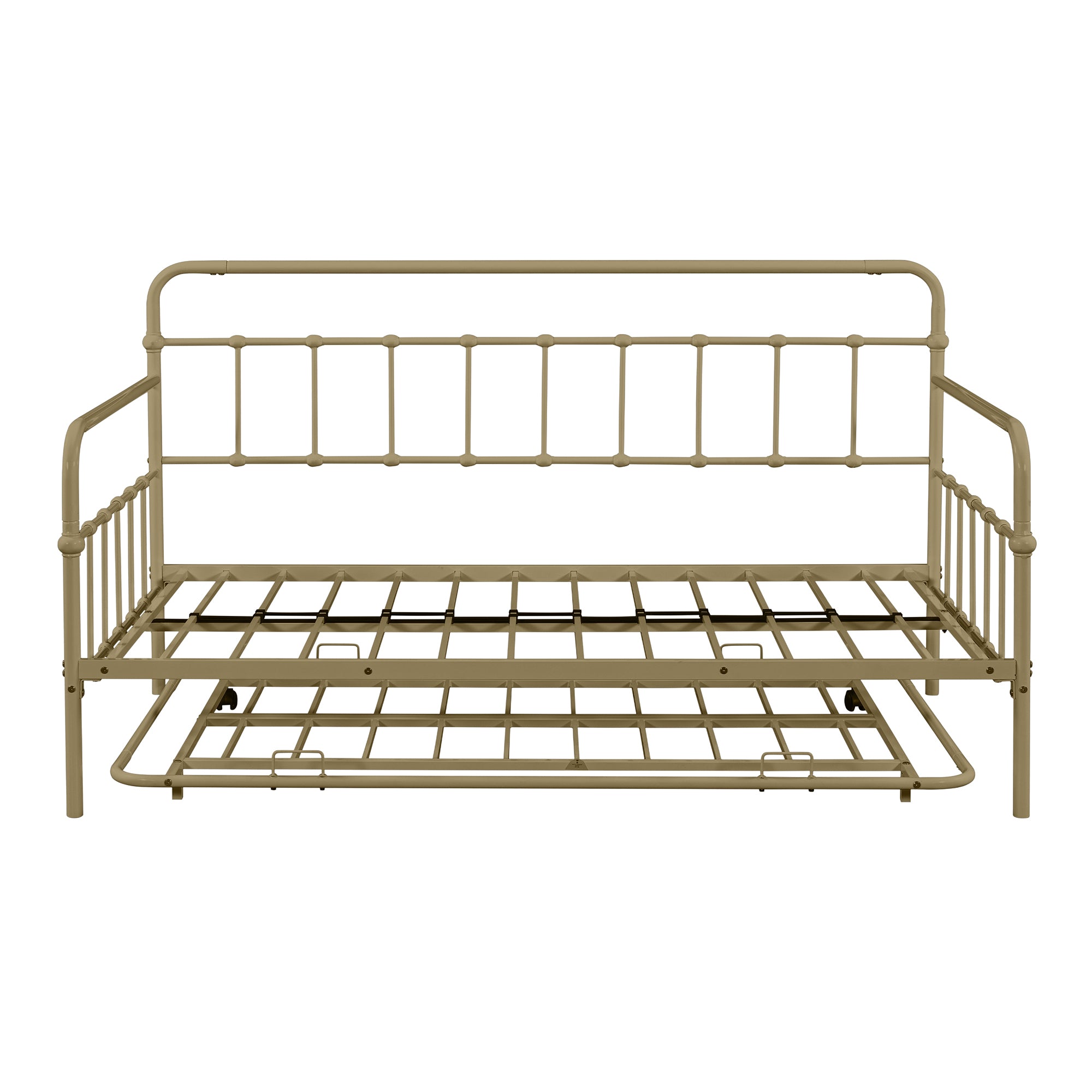 Metal Frame Daybed with trundle(Bronze)