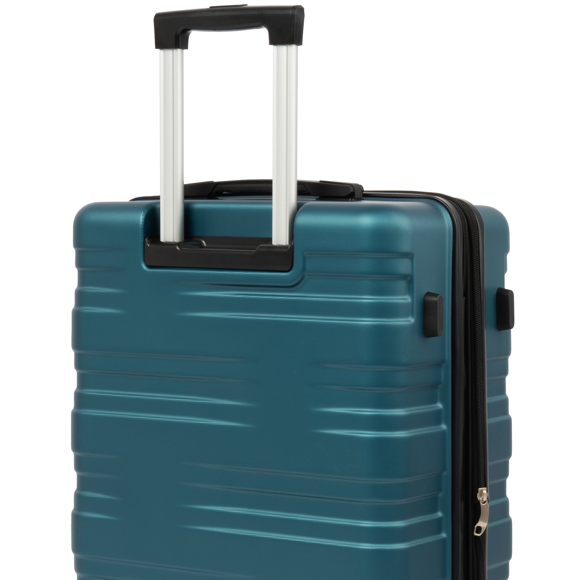 Ensemble de 3 valises rigides à roulettes avec serrure TSA, légères, 50,8 cm, 61 cm, 71 cm, bleu marine + ABS