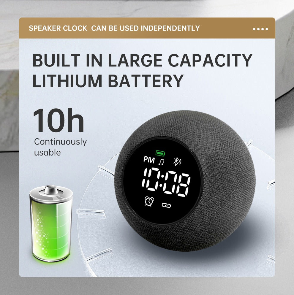 Montre téléphone portable six en un, écouteurs, chargement sans fil, horloge, alarme, haut-parleur Bluetooth, veilleuse