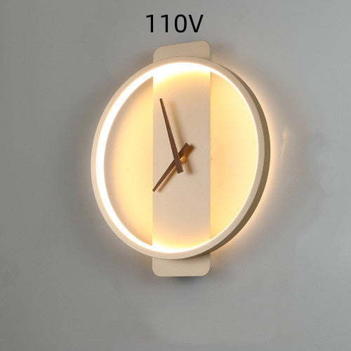 Lampe murale nordique, lampe de chevet, lampe de modélisation d'horloge