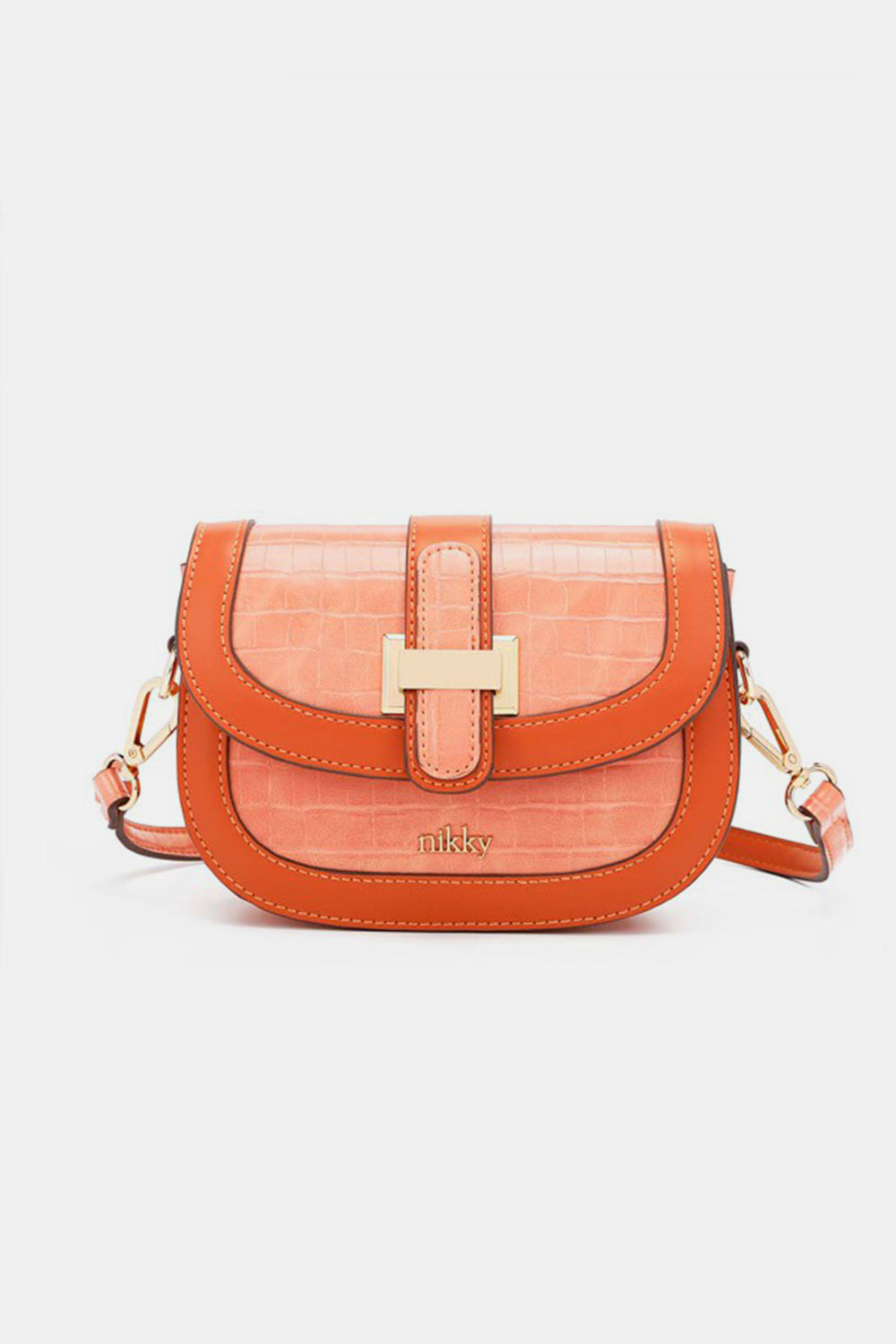 Sac bandoulière en relief crocodile Nicole Lee USA