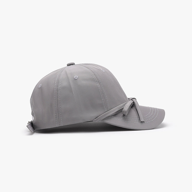 Casquette de baseball en coton avec nœud noué