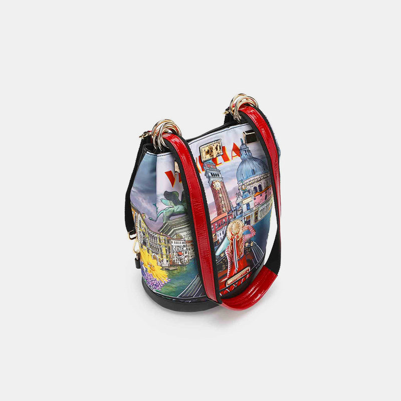 Sac à dos seau multifonctionnel en nylon Nicole Lee USA