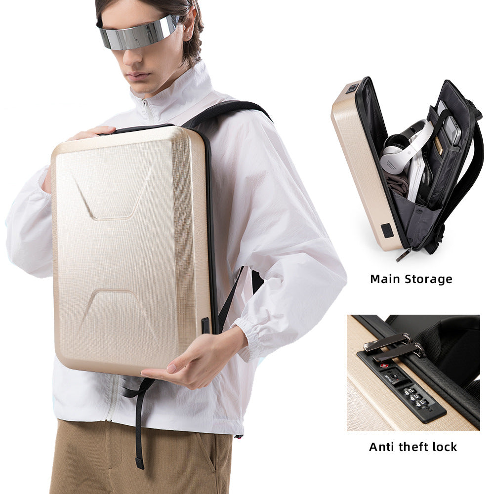 Sac à dos pour homme, coque rigide, étanche, idéal pour les jeux vidéo