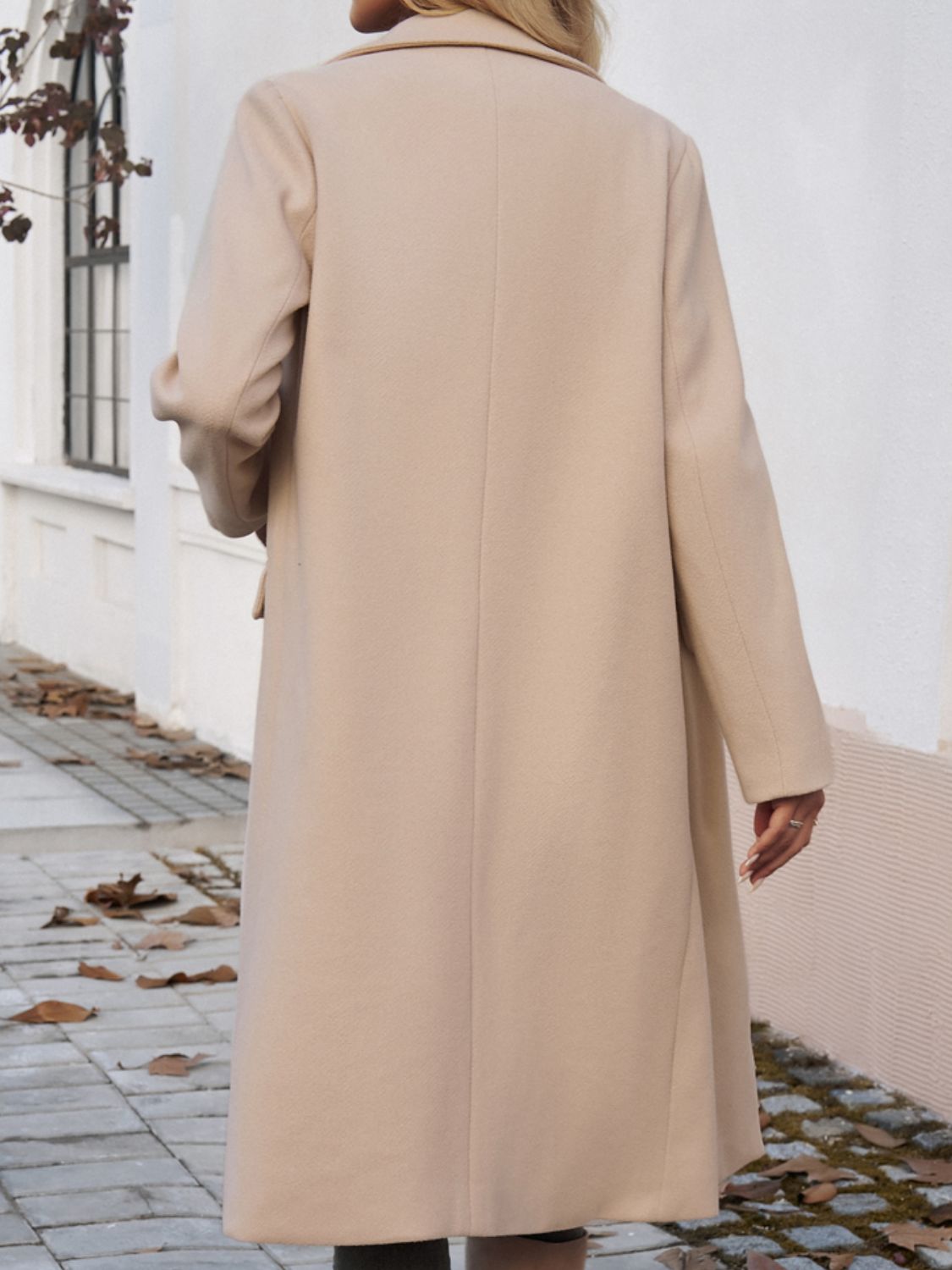 Manteau à manches longues et col à poches Devine