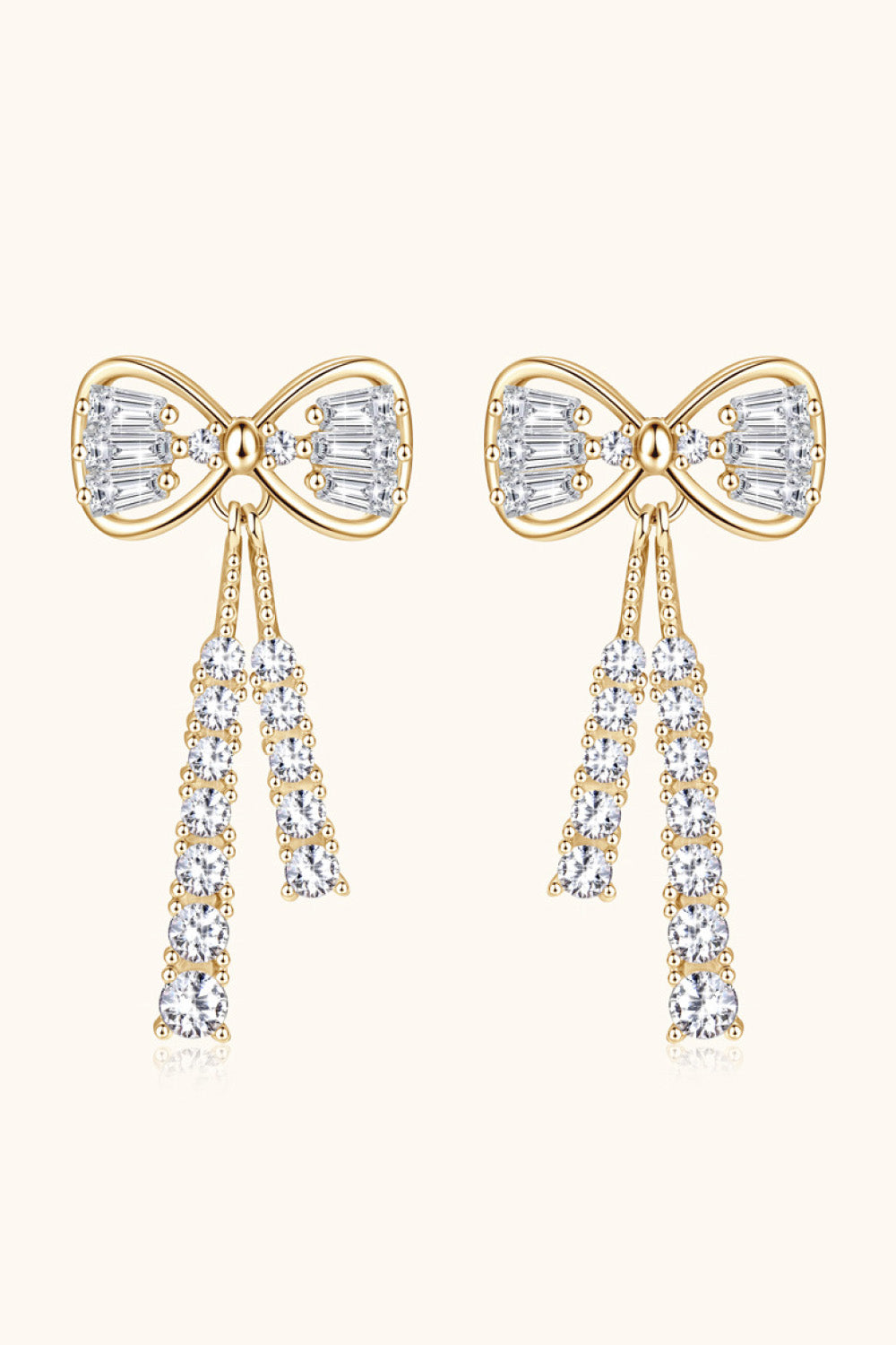 Boucles d'oreilles en argent sterling 925 avec moissanite de 1,12 carat