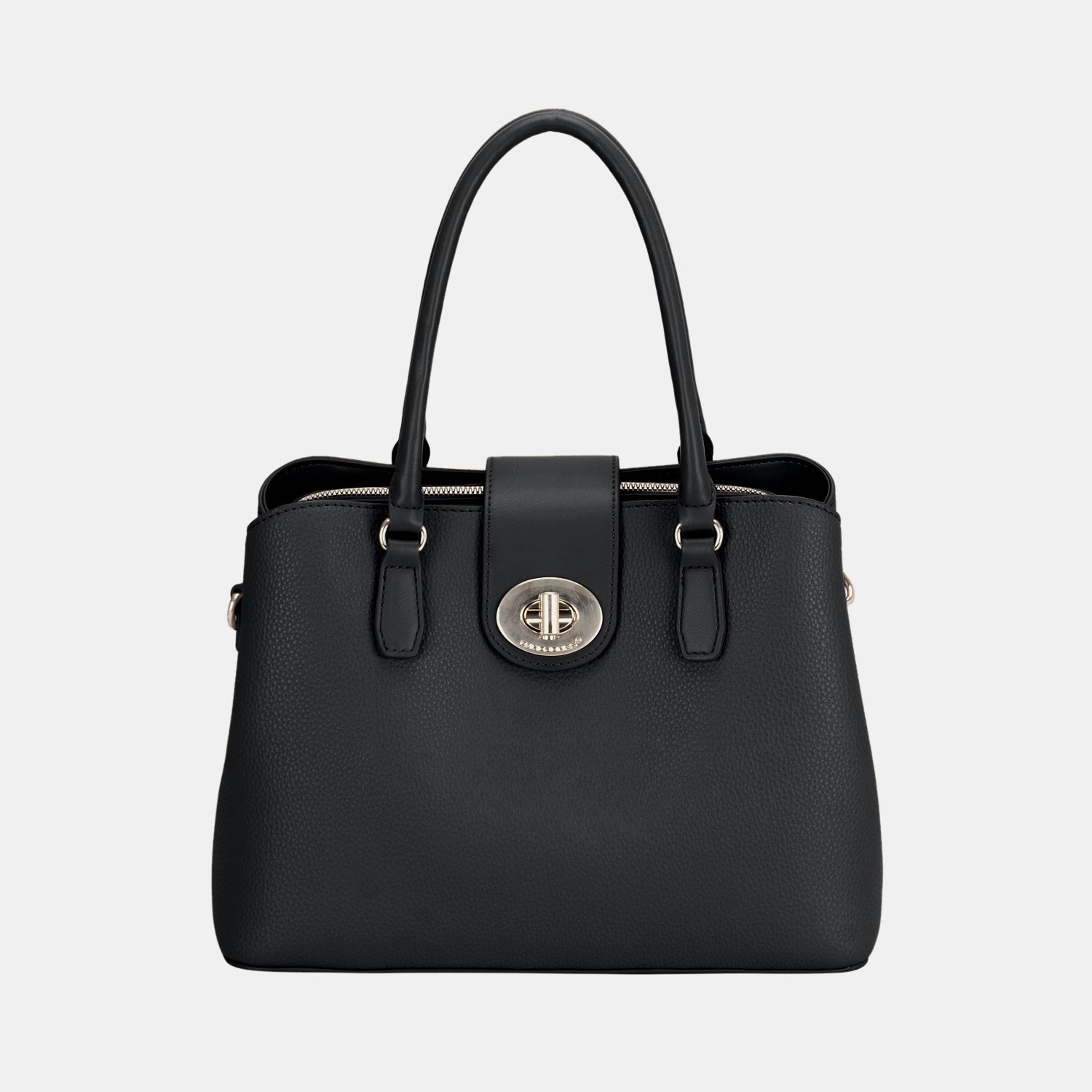 Sac fourre-tout en cuir PU à fermoir tournant David Jones