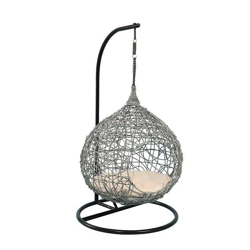 Panier pour animaux de compagnie, hamac pour chat rouge, chaise en rotin, lit universel pour chat, toutes saisons, petit chien, balançoire, nid pour chat, cadre d'escalade