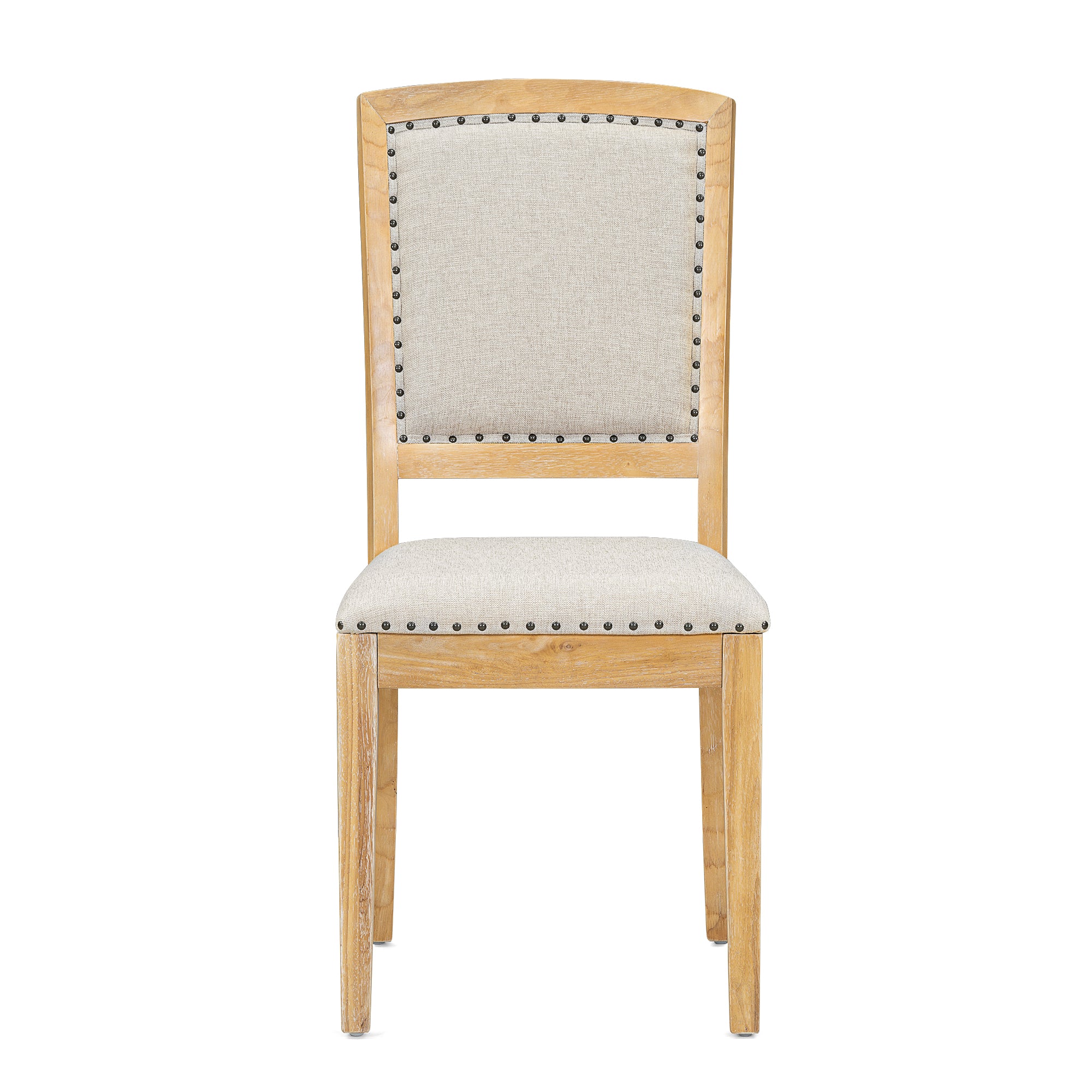 TOPMAX expandable 84 inch dining table set with 24 inch detachable leaves, 6 armless chairs and 2 armchairs 9 pieces natural