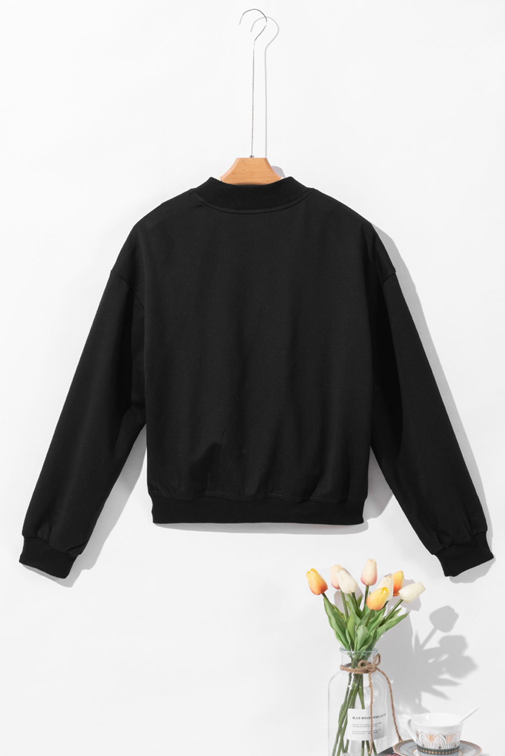 Veste à manches longues avec poches et boutons-pression