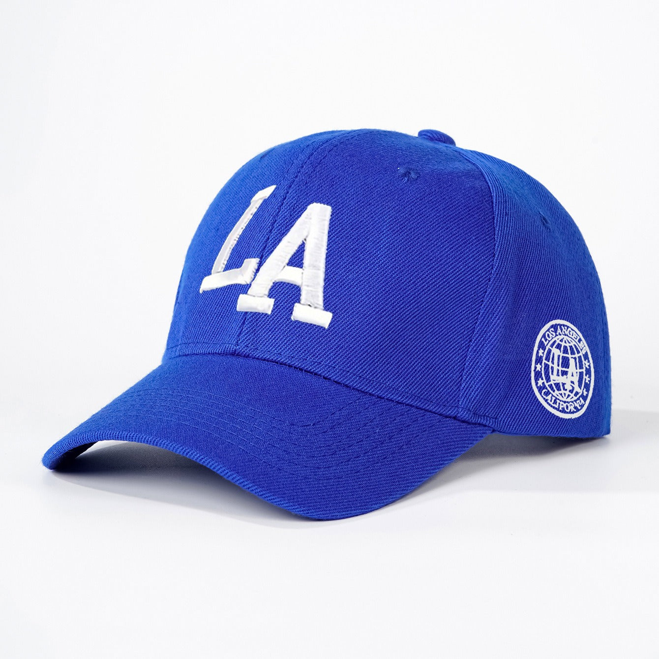 Casquettes de baseball LA brodées en 3D pour hommes et femmes, protection solaire d'extérieur, casquettes à languette de canard rigides